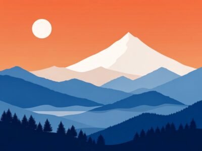 Drawing Minimalist Landscapes with Maximum Impact