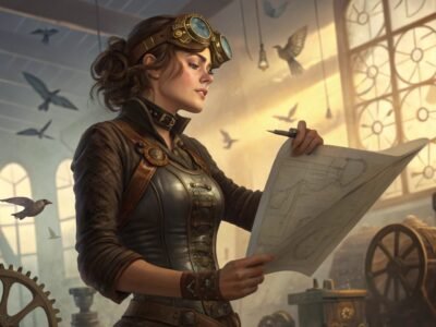 Drawing Steampunk-Inspired Characters and Machines