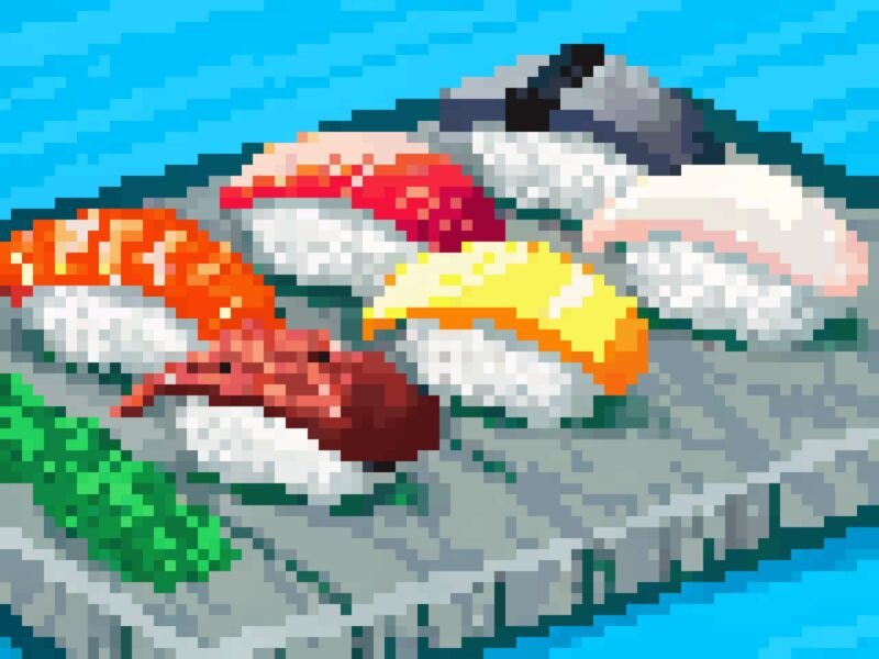 Opprettende Pixelkunst Mat og Dryss