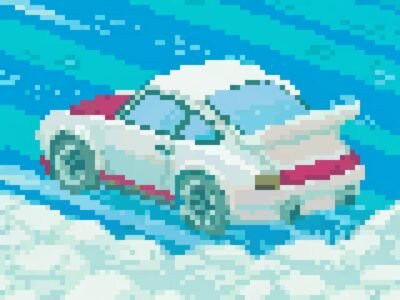 Designing Pixel Art Vehicles for Racing Games