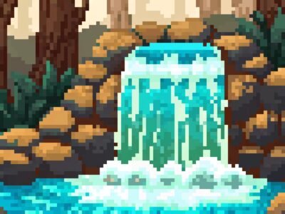 Designing Pixel Art Waterfalls and Rivers