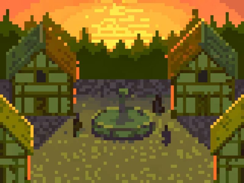 Drawing Pixel Art Environments for RPGs