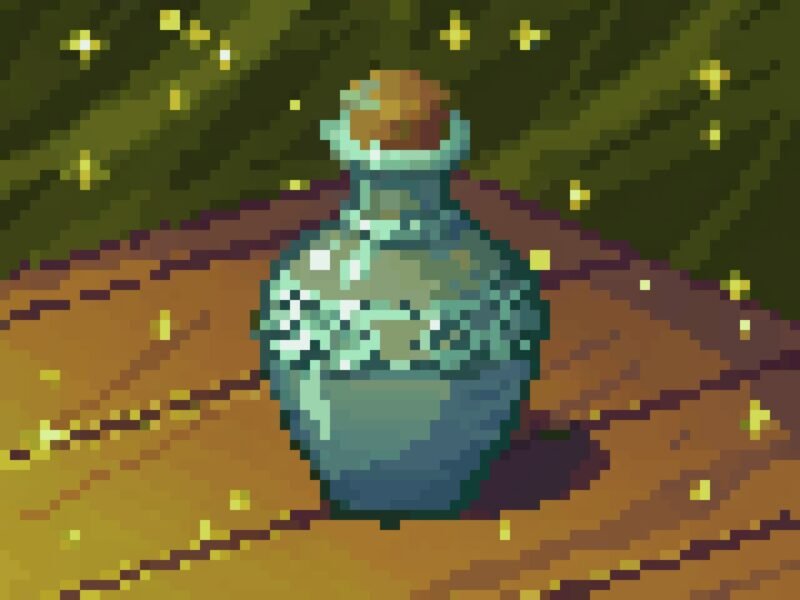 Drawing Pixel Art Magic Potions and Items