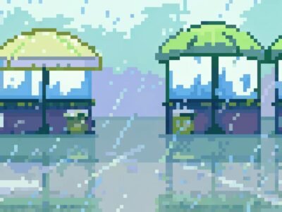Drawing Pixel Art of Cyberpunk Cities